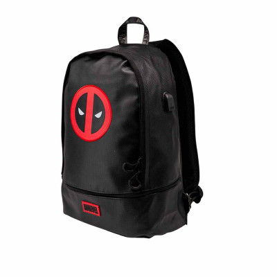 DEADPOOL | Ruksak Deadpool "Rebel", USB, crni, 25l