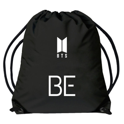 BTS | Vrečica - torba za rame s logotipom BTS "BE", crna