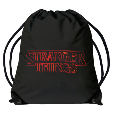 ČUDNIJE STVARI | Torba - torba za rame STRANGER THINGS, crna, logo