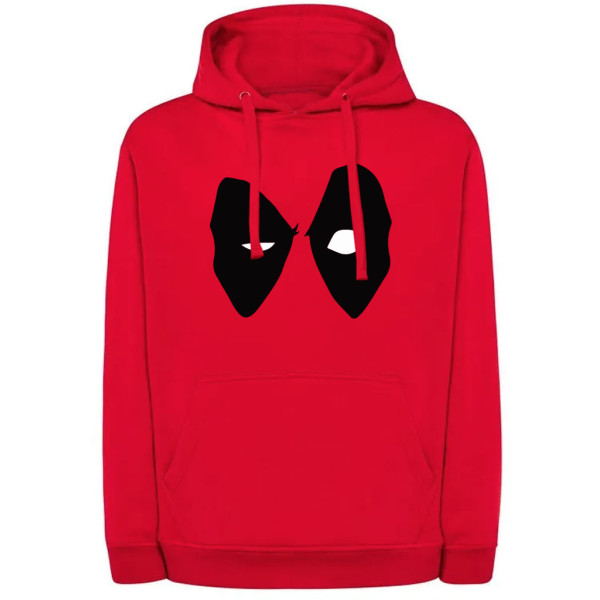 DEADPOOL | Hoodie sa kapuljačom DEADPOOL, "Face", crvena, na dvije strane