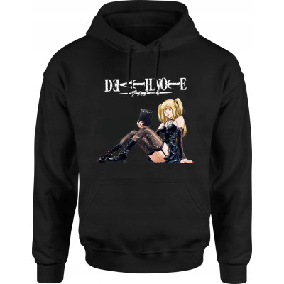 BILJEŠKA SMRTI | Hoodie sa kapuljačom DEATH NOTE, "Misa", crna