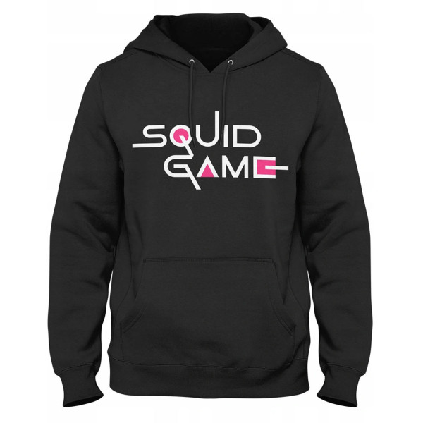 Igra lignje | Squid Game hoodie, crna, logo Squid Game