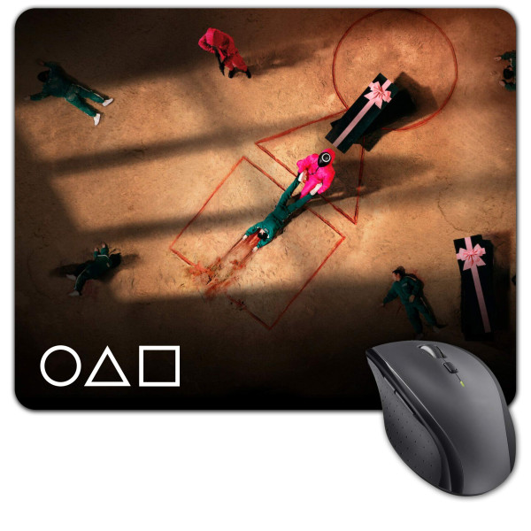 Igra lignje | Mouse Pad Squid Game, "Squid Game" tkanina, S