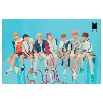 BTS | BTS plakat "Group blue" 91,5 cm x 61 cm