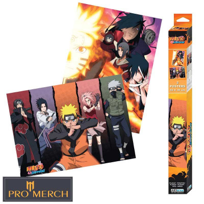 NARUTO SHIPPUDEN Set postera, Set od 2 Chibi postera 52cm x 38cm