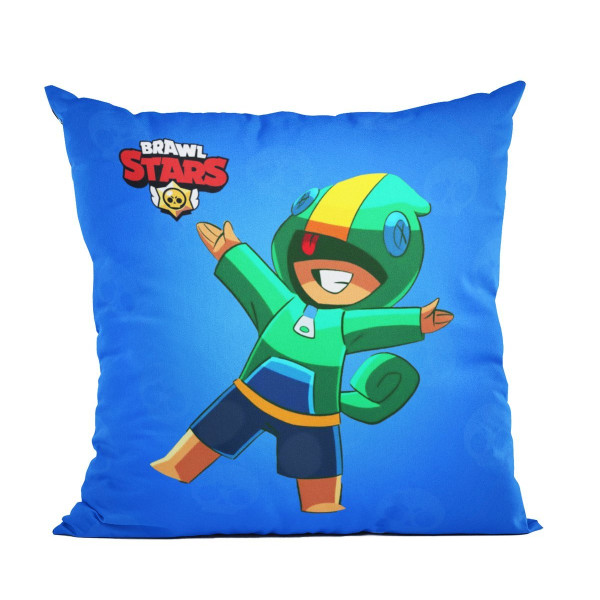 BRAWL STARS | Jastuk Brawl Stars "Leon", plavi, 40x40 cm