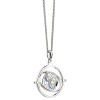 HARRY POTTER | Srebrna ogrlica Time Turner sa SWAROVSKI kristalima, HPSN021